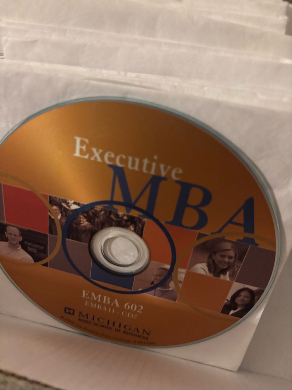 Michigan Ross Executive MBA Orange CD - Executive MBA EMBA 602